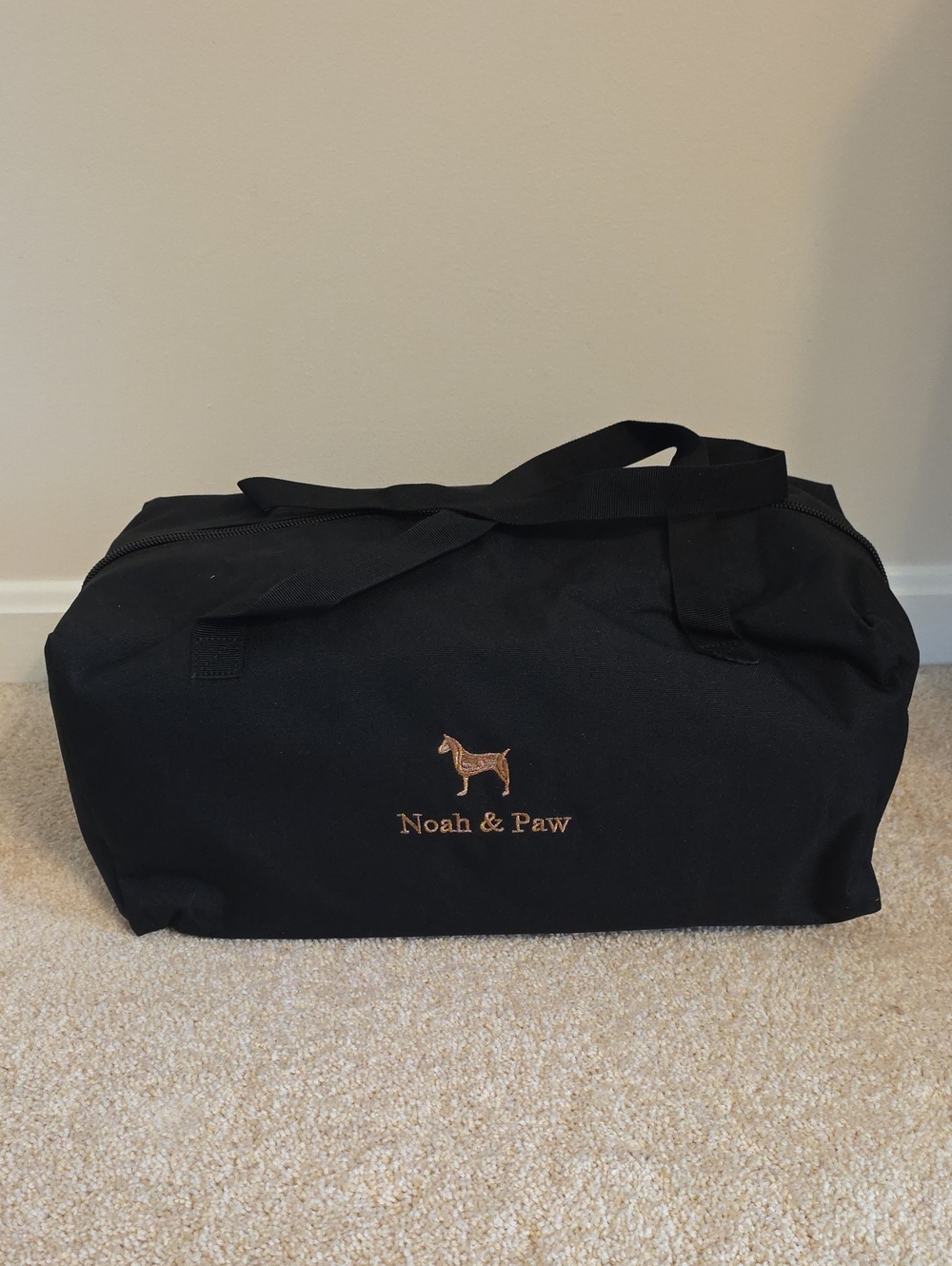 Noah and Paw Soft Sided Collapsible Black Dog Crate 24 Inch